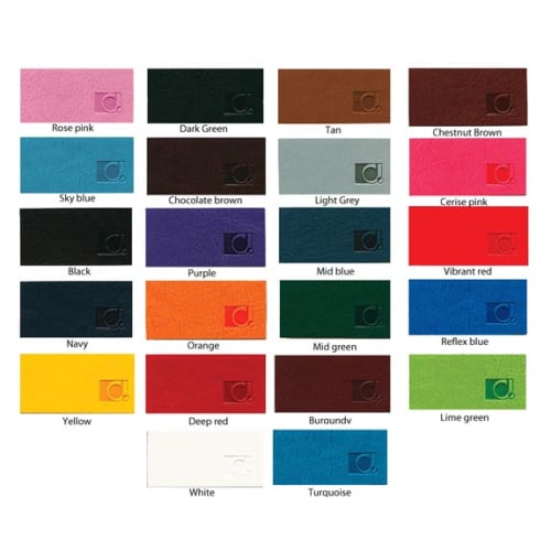 Colour Swatch for Branded A4 Desk Pad Holders from Total Merchandise