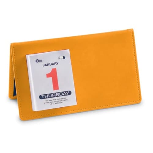 Belluno Desk Easel Calendar in Orange