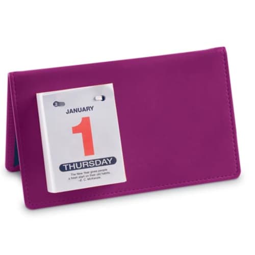 Belluno Desk Easel Calendar in Purple