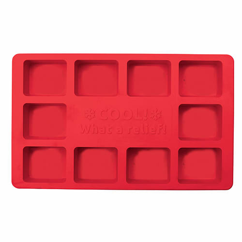 Bespoke Ice Cube Trays in Red