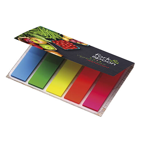 Promotional BiC Flag Index Tab Booklets for Company Stationery