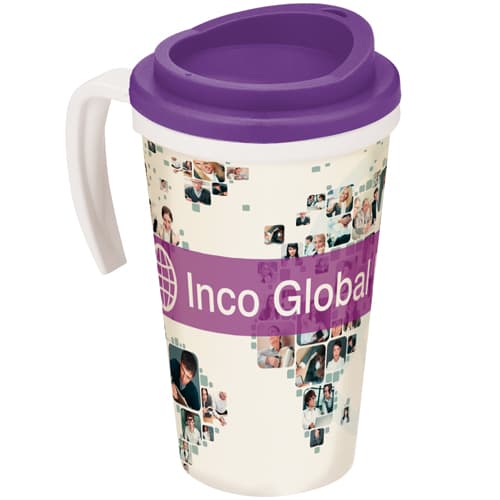 Promotional Brite Americano Grande Thermal Mugs Printed with a Logo by Total Merchandise