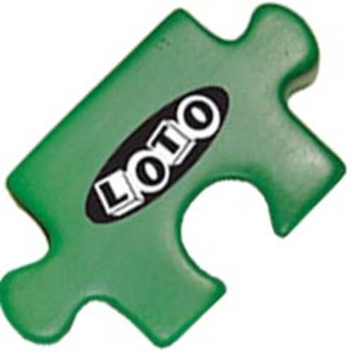 Stress Jigsaw Piece in Green