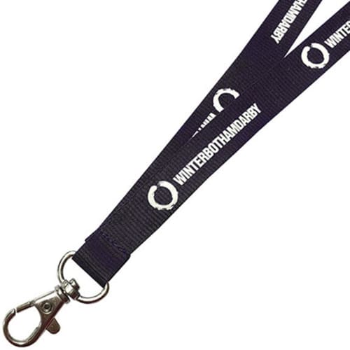 15mm Polyester Lanyards in Black