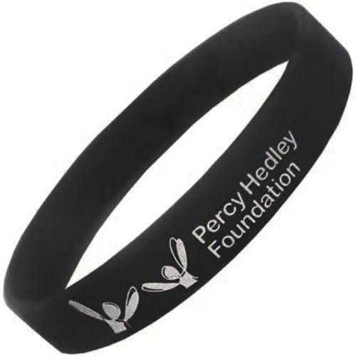 Printed Silicone Wristbands in Black