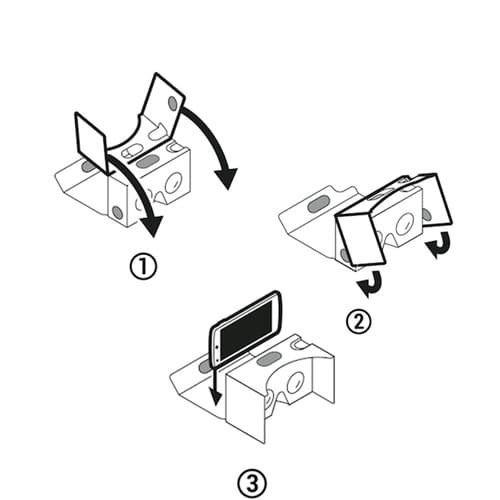 Card 3D Virtual Reality Glasses