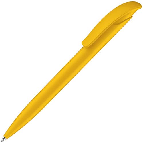 Custom Printed Challenger Polished Ballpens in Honey Yellow from Total Merchandise