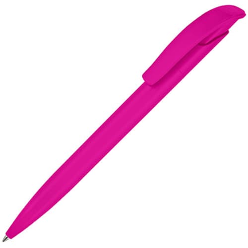 Branded Challenger Polished Ballpens in Pink Rhodamine Red from Total Merchandise
