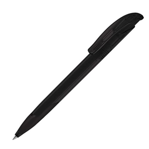 Promotional Challenger Soft Clear Pens in Black from Total Merchandise