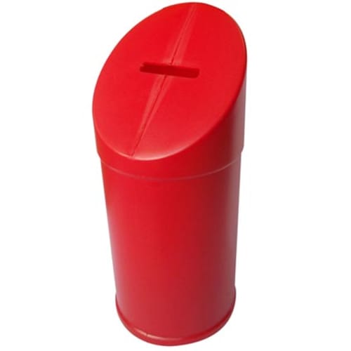 Charity Collection Box in Red