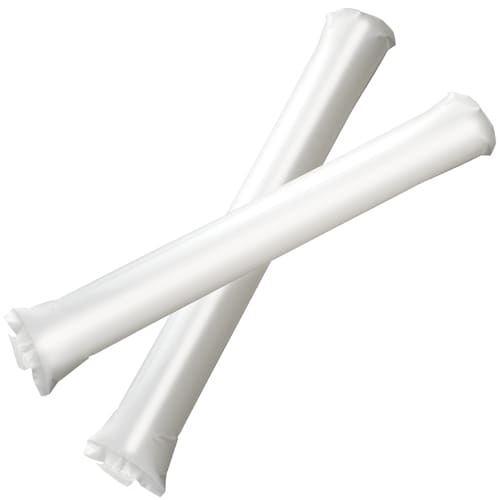 Promotional branded Cheering Bang Bang Sticks in white from Total Merchandise