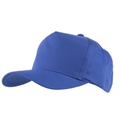 Promotional printed Children's Cotton Twill Baseball Caps in royal blue from Total Merchandise