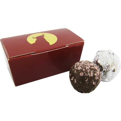 Promotional Chocolate Truffle Duo Boxes for Company Merchandise