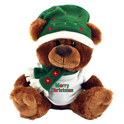 Christmas Teddy T Shirt Bears printed with company logo
