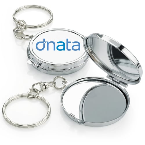 Branded Mirrors On Keychains Printed With Your Logo From Total Merchandise