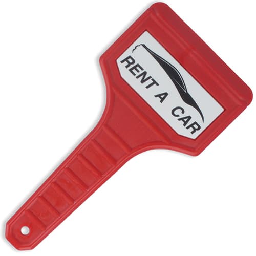 Branded Classic Ice Scrapers in Red Printed with Your Logo from Total Merchandise