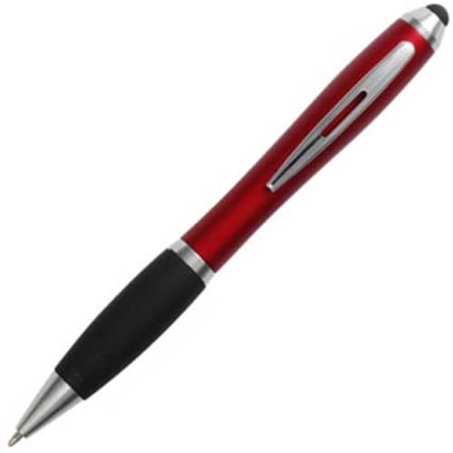 Curvy Stylus Ballpens in Red/Black