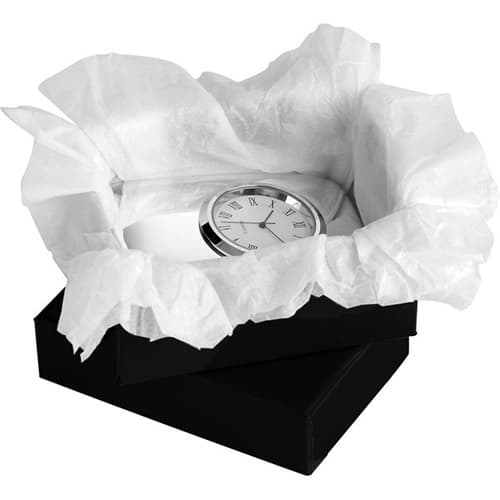 Corporate Branded Cushion Clocks in Gift Box from Total Merchandise
