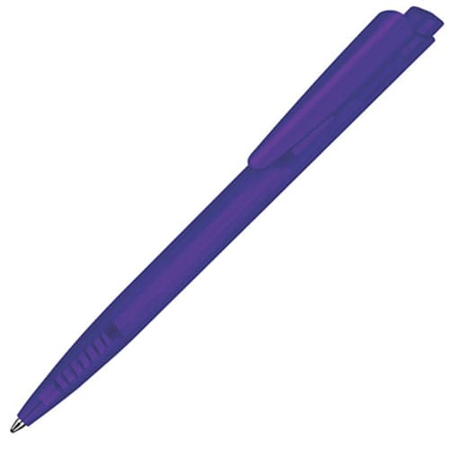 Branded Dart Clear Ballpen in Purple from Total Merchandise