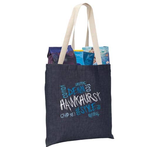 Denim Tote Bags in Blue