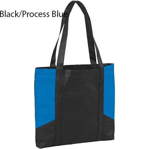 Dual Colour Non Woven Tote Bags in Blue