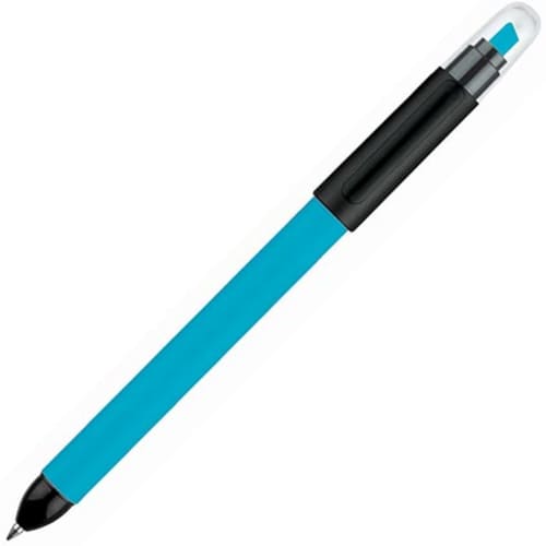 Custom Printed Duo Pen in Blue/Black from Total Merchandise