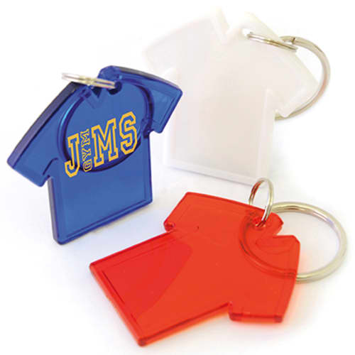 T Shirt Shaped Acrylic Keyrings
