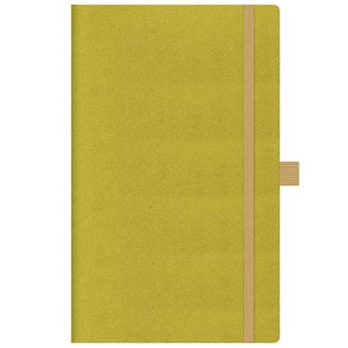 Logo customised Eco Friendly Ruled Appeel Notebooks available in Granny Smith colour