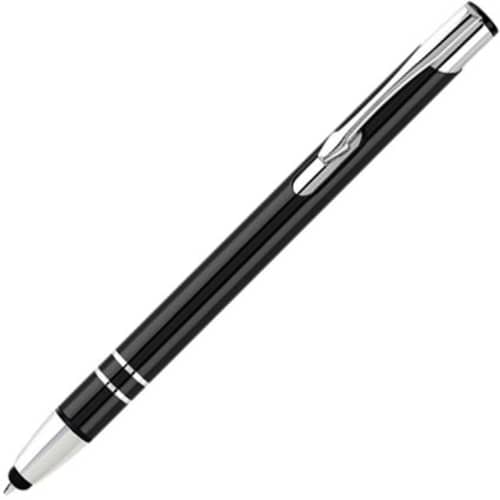 Promotional Electra Touch Screen Stylus Pens in Black from Total Merchandise