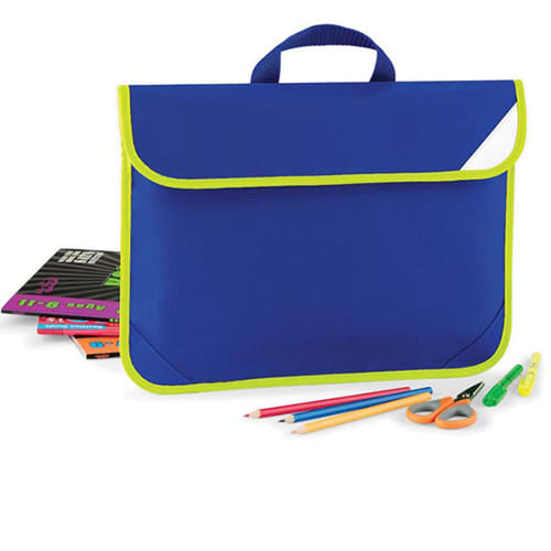 Enhanced Viz School Bags in Bright Royal Blue, Printed with Your Logo from Total Merchandise