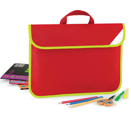 Classic Red Enhanced Viz School Bags, Printed with Your Design from Total Merchandise