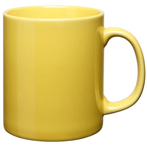 Etched Promotional Mug in Yellow