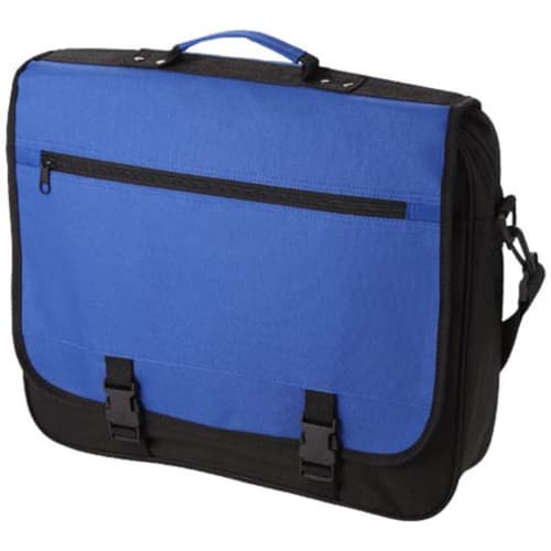 Branded royal blue exhibition bag printed with your logo from Total Merchandise