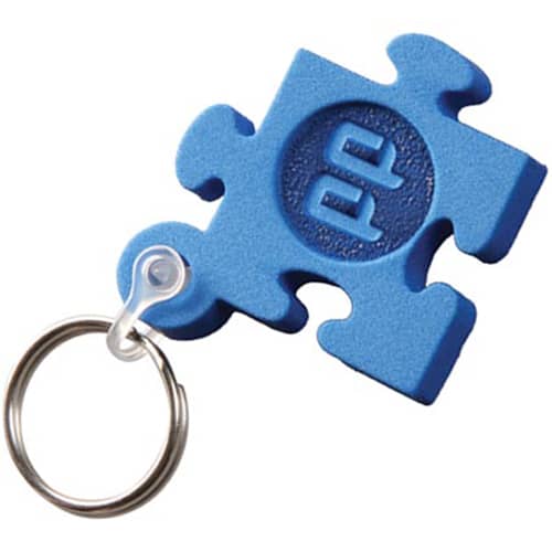 Blue Express Any Shape Foam Keyrings Embossed with Your Logo from Total Merchandise