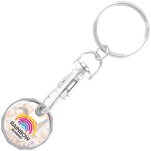 Branded Express New Shape Printed Trolley Coin with Your Logo from Total Merchandise