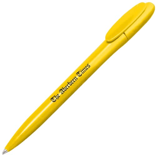 Express Recycled CD Case Pens in Yellow