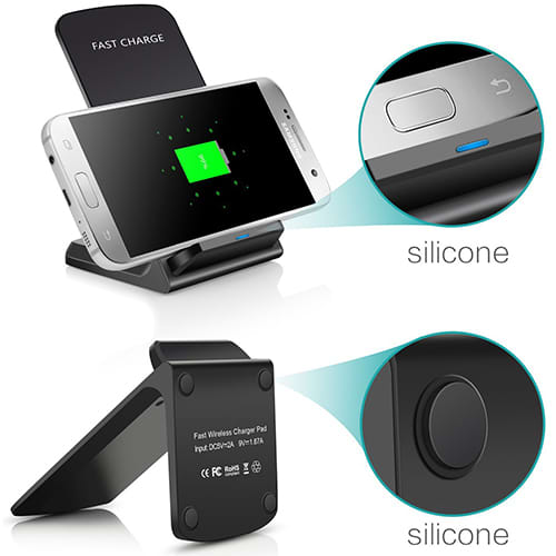 Promotional Wireless Charger In Black For UK Marketing Giveaways From Total Merchandise