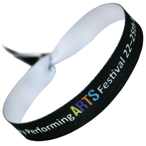 Promotional Festival Style Fabric Wristbands with logos