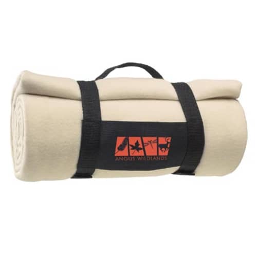 Fleece Blanket with Carry Strap