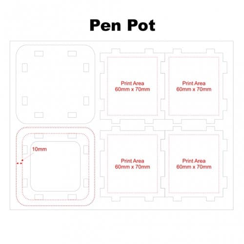 Camouflage Foam Pen Pots