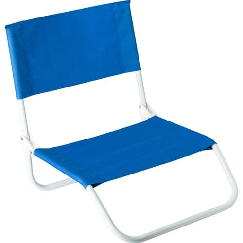 Promotional Foldable Beach Chairs available in cobalt blue from Total Merchandise