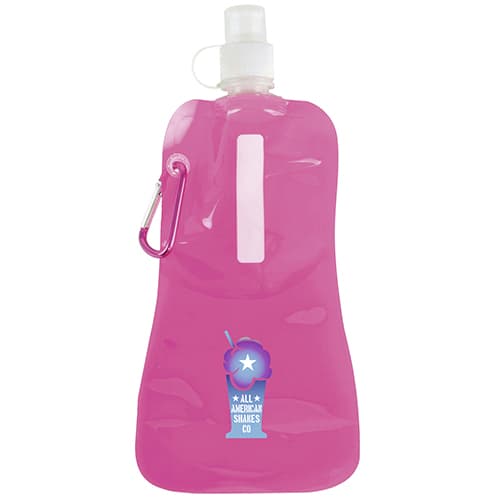 Pink corporate branded water bottles council merchandise