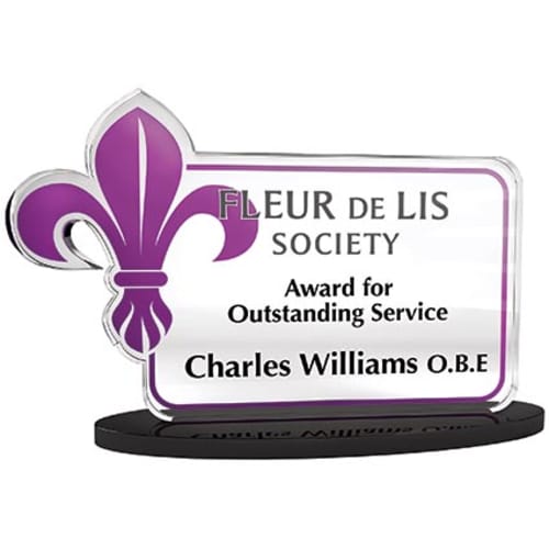 Bespoke Shaped Acrylic Awards with Full Colour Print by Total Merchandise