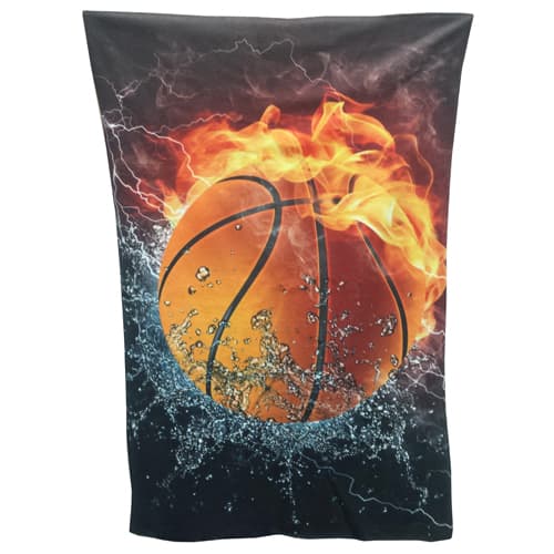 Custom Printed Full Colour Blanket Throws branded with company design