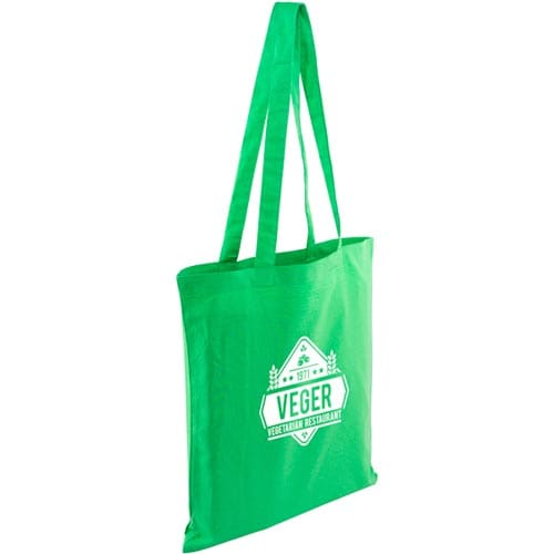 Full Colour Printed Kingsbridge Cotton Tote Bags in Green