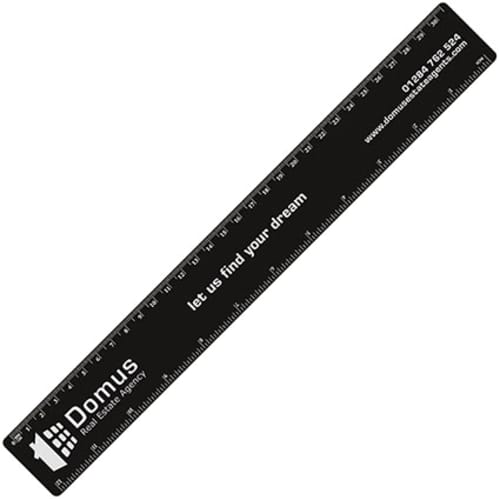 Full Colour Printed Rulers in Black