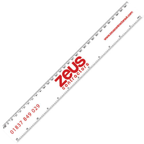 Full Colour Printed Rulers in White