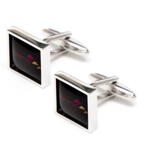 Custom Branded Square Cufflinks for Company Giveaway Ideas