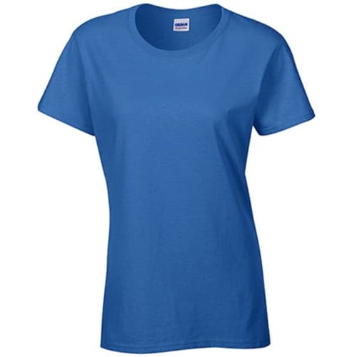 Gildan Ladies Heavy Cotton T-Shirts in Royal Blue