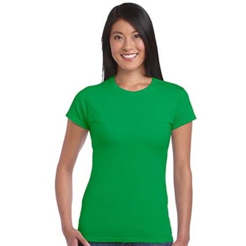 Gildan Ladies Soft Style T-Shirts in Irish Green